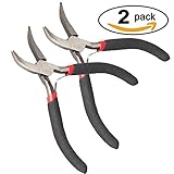 2pcs Bent鼻ペンチ 5-Inch TL-20170317-1533