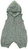 アンナニコラ パイル フード付サルエルロンパース 95cm グレー AN11-108R E68 日本製