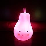 smartcoco LovelyソリッドカラーポータブルLED Nightlights Pear /パイナップルランプ暖かいと快適なライト子供赤ちゃんの部屋デコレーションおもちゃ STF-BY0408