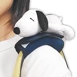 SNOOPYショルダーパッド かわいい 肩当てパッド 大人 子供 肩パッド ショルダーバッグ が痛くない かわいい キャラクター つれてって! スヌーピー ブラック