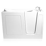 アリエルezwt-3060-r-dual 60 " Walk in Whirlpool Airバスタブコンボwith Right Hand、 ホワイト EZWT-3060-DUAL-R 1