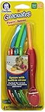Gerber Graduates Sippin Spoon in Assorted Colors with Built-In Straw, 4-count by NUK