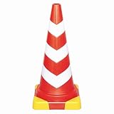 ミツギロン 道路保安用品 エバーコーン 赤/黄 キャップ付