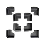 Tritina コーナーガードセーフティバンパー - 8pcsのパック、キッズセーフティテーブルチェアホーム家具から、プレミアム3Mテープ（黒）