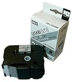 [N-66303]ＭＡＸ　ラベルプリンタ　ビーポップミニ　３６ｍｍ幅テープ　つや消し銀地黒字 LML536BM