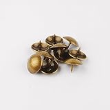 Newone 【100個】 太鼓鋲 直径10mm/11mm/14mm ブロンズ ＤＩＹ 古銅 スタッズ ピン 手工芸品の釘 (直径：14mm；14*10mm)