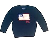 POLO RALPH LAUREN(ポロ ラルフローレン)子供/キッズ・クルーネック セーター(ネイビー/星条旗)size 4