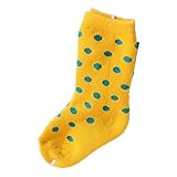 Seliyi ベビー キッズ 子供 ドットソックス ストッキング（M、イエロー）