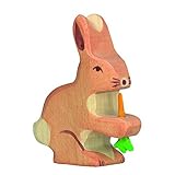 Holztiger Wooden Rabbit with Carrot by Holztiger [並行輸入品]