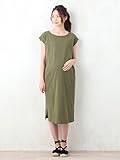 Angeliebe エンジェリーベ マタニティ ワンピース 授乳口付き ノースリーブ ワンピ 妊婦服 産前 産後 M～L カーキ 21774 21774202