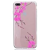 iPhone 8 Plus ケース カバー, UNEXTATI 高品質 TPU 超薄型 柔軟 保護カバー ケース 液晶保護 脱着簡単 耐衝撃 軽量 Apple iPhone7 Plus 用 ケース C