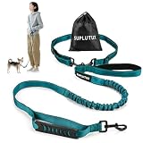 SuplutuX ショルダーリード 犬 リード 肩掛け 小型犬 中型犬 大型犬 ショック吸収設計 夜間反射素材 負担軽減 サブハンドル付き ハンズフリー