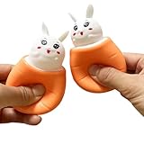 邪悪な切り株の形 リス カップ おもちゃ スクイーズ かわいい ストレス解消 フィジェット 自閉症 贈り物 (ラビット)