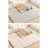 ベビープレイマット 折り畳み 180x200x2cm 厚手 XPE素材 弾力性 転倒防止 滑り止め 安全無味 リバーシブル 総柄 可愛い 知育 遊び プレイマット クロールマット お手入れ簡単 持ち運び 子供部屋 リビング 床キズ防止