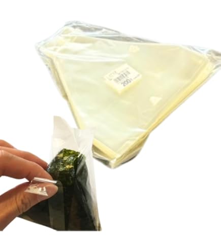 Amazon｜ふくろや しっとりおにぎり袋 大 200枚入 透明フィルム袋 高さ