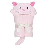 Elegant Baby Bath Time Gift Hooded Towel Wrap, Pink Kitty by Elegant Baby [並行輸入品]