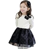 ツバメ--屋　 子供服 フォーマルドレス 女の子 スーツ 長袖ワンピース 洋服 韓国風 卒業式 ピアノ 結婚式 面接 七五三 入学式 結婚式 (110, ホワイト)