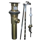 LASCO 1 – 1 / 4インチ真鍮洗面所ポップアップ排水アセンブリ 1-1/4-Inch P/D x 8 1/2-Inch 03-4621 1