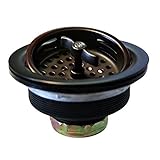 Westbrass D213, 3-1/2-inch Wing Nut Kitchen Sink Basket Strainer, Oil Rubbed Bronze [並行輸入品]