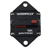 100A防水回路ブレーカヒューズインバータトラックRV用マニュアルリセットボタン付きマリントレーラー