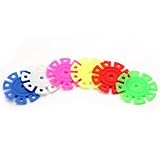 New 100Pcs Colorful Plastic Snowflake Building Blocks Puzzle Educational Kid Toy by Pinzhi