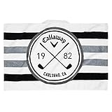 Callaway Golf 30X20 ツアーオーセンティックタオル ホワイト/ブラック/チャコール