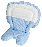 プチ アンジェ ベビーカー&チェアマット サックス