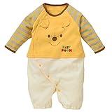西松屋 ディズニー セパレート風長袖コンビドレス（プーさん）【新生児50-60cm】 新生児