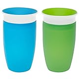 Munchkin Miracle 360 Sippy Cup, Green/Blue, 10 Ounce, 2 Count by Munchkin [並行輸入品]