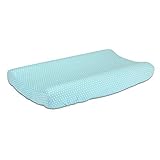 Teal Blue Baby Changing Pad Cover with Confetti Dots by The Peanut Shell by The Peanut Shell