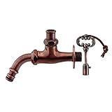 カクダイ ガーデン用水栓 共用万能ホーム水栓 ブロンズ 701-374-13