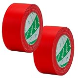 ニチバン 布粘着テープ No.121N 50mm×25m 2巻 赤 121N1-502P