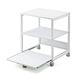 イーサプライ プリンターラック レーザープリンタ インクジェットプリンタ 対応 スライド式 キャスター付き EZ1-LPS009W