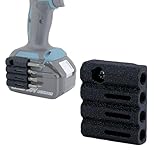 MicroBase マキタ対応ビットホルダーVer.2【4連タイプ ブラック】（TD173Dなどに対応）右サイド用/ロングビット対応、マグネット内蔵（取付けネジ1個付）インパクトドライバーに簡単取付け 619418