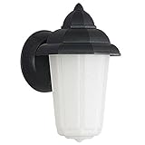 Sunset Lighting F7904-31 Outdoor Wall Lantern with White Plastic Shades, Black Finish [並行輸入品]