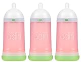 Adiri NxGen Stage 2 Nurser (6-9 M) 9.5oz (281mL) - 3 Pack, Pink by Adiri [並行輸入品]