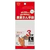 ユニワールド 農家さん手袋 ブラウンL 3枚組 NSR-45 3P [カラー:ブラウン] [サイズ:L]