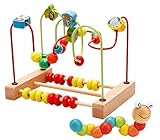 CXYP ビーズコースター 知育玩具 キッズ 幼児 おもちゃ 指先トレーニング ミニ ビーズコースター 木製 玉そろばん メイズ パズル 木琴 赤ちゃん ベビー 早期開発 可愛い お誕生日ギフト (A