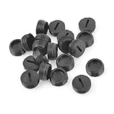 uxcell プラスチック 12.5mm カーボンブラシ ホルダー スロット ケースキャップ 20個