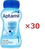 Aptamil(アプタミル) 乳児用液体ベビーミルク 【0~6カ月の赤ちゃん】 200ml x 30