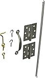 Stanley Hardware Screen Door Set with Full Surface Hinge, Mechanically Galvanized #788410 [並行輸入品]