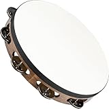 MEINL Percussion マイネル タンバリン Traditional Goat-Skin Wood Tambourine Stainless Steel Jingles 1row TAH1WB 【国内正規品】
