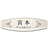 [表札辞典カタログ掲載] オリジナル陶板表札　アシェット-04　★名入れ文字のみ変更可