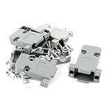 uxcell　DB9　カバー　9ピン　 D-SUBメス　コネクター　フッド　プロテクション　キャップ　プラスチック　グレーン　4本入り