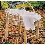 Moses Basket Rocker - Wooden Rocker by Little Merry Fellows