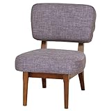 2人掛け デザインソファ 1人掛け 2人掛け 肘なしソファ 布地 天然木 北欧スタイル グレー, １人掛け