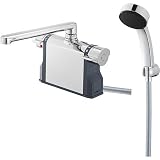 SANEI 取付足のピッチを変更できる サーモデッキシャワー混合栓 パイプ長さ200mm