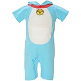 【本体綿100％】2017年 夏物 ドラえもん 天竺 なりきり変身カバーオール DORAEMON サックス◇70cm