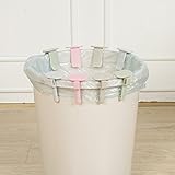 ゴミ箱 の ゴミ袋 固定 クリップ 分別 もできる！(4個入り(ベージュ))