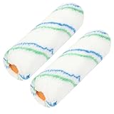 uxcell　ペイント　ローラー　ハウス　フロア　ストライプ　パタン　スリーブ　16cm長さ　2本いり